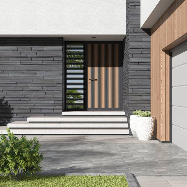 modern secure entry door replacement near St. Petersburg